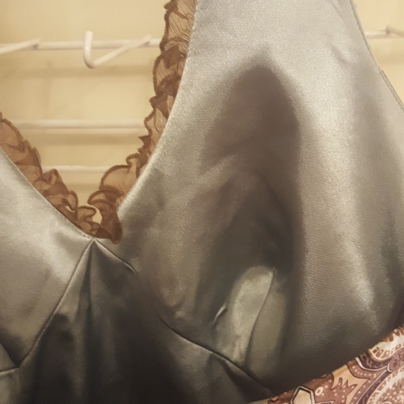 Laundry💙By Shelli Segal Aquamarine/ Chocolate top - Picture 5 of 8